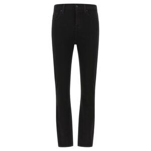 7 For All Mankind Black Cotton Skinny Women's Jeans